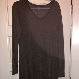 Brown tunic with float bottom